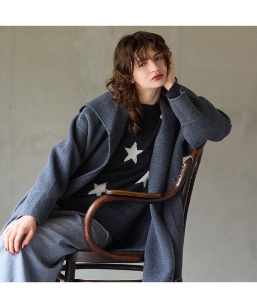 R-ISM（リズム）の「【カシミヤ100％】スターインターシャニット