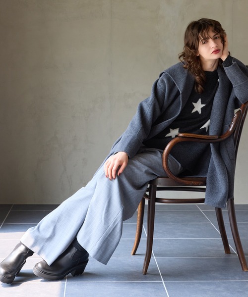 R-ISM（リズム）の「【カシミヤ100％】スターインターシャニット