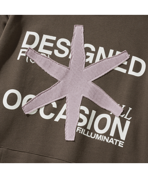 F.ILLUMINATE(フィルミネイト)の「DFAO アプリケフードパーカー-ブラウン(パーカー・レディース・その他・LARGE/SMALL/MEDIUM)」の9枚目の写真