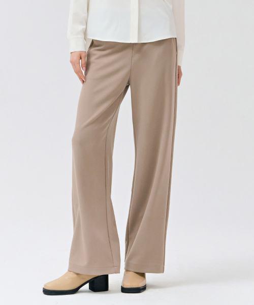 CHASECULT(チェイスカルト)の「レディースバンディングワイドパンツ-DERG2263B0X(スラックス・レディース・Beige・76/67/70)」の2枚目の写真