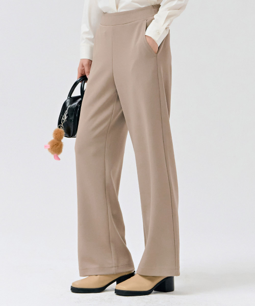 CHASECULT(チェイスカルト)の「レディースバンディングワイドパンツ-DERG2263B0X(スラックス・レディース・Beige・76/67/70)」の5枚目の写真