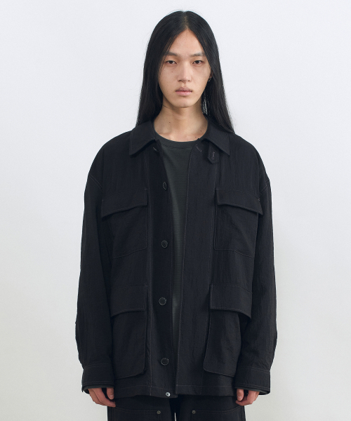 INSILENCE(インサイロンス)の「ライトウェイトフィールドジャケット BLACK(デニムジャケット・レディース・その他・MEDIUM/LARGE)」の1枚目の写真