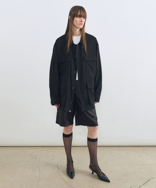 INSILENCE(インサイロンス)の「ライトウェイトフィールドジャケット BLACK(デニムジャケット・レディース・その他・MEDIUM/LARGE)」の4枚目の写真