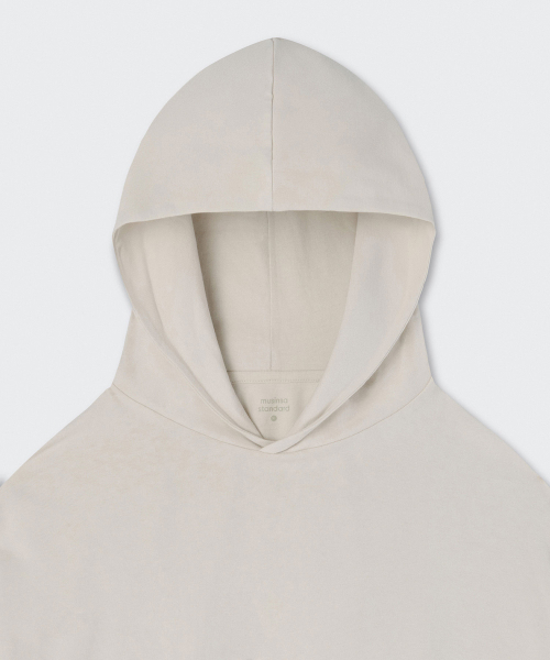 MUSINSA STANDARD（ムシンサスタンダード）の「フードパーカー長袖Tシャツ [ダスティクリーム]（パーカー・メンズ・その他・SMALL/MEDIUM/LARGE/X-LARGE/XX-LARGE/XXX-LARGE）」の4枚目の写真