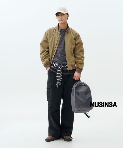 MUSINSA STANDARD（ムシンサスタンダード）の「[シティレジャー] NPワイドベルト付きカーゴパンツ [ブラック]（スウェットパンツ・メンズ・その他・40/38/33/26/27/28/29/42/36/34/32/30/31）」の15枚目の写真
