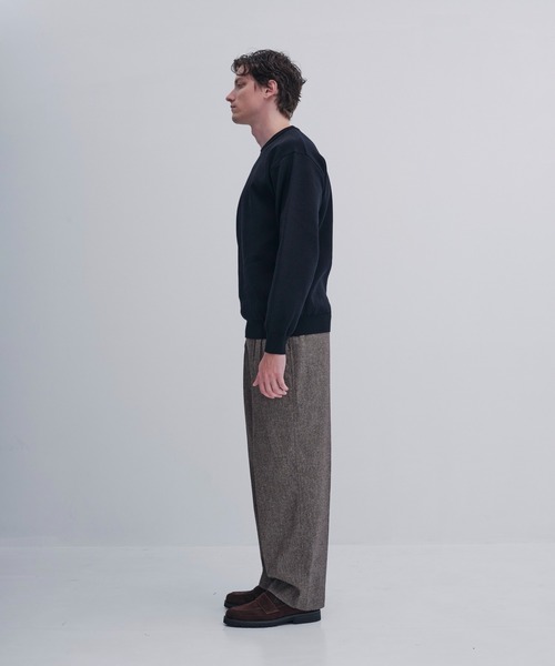 CITY TOKYO（シティトウキョウ）の「【CITY TOKYO/シティートーキョー】Joint knit ﾛﾝｸﾞｽﾘｰﾌﾞ（Tシャツ/カットソー・メンズ・オフホワイト/ブラック/グリーン/レンガ・1/2/3）」の7枚目の写真