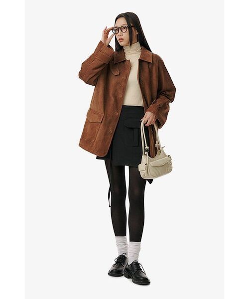 SALT AND CHOCOLATE(ソルトアンドチョコレート)の「リブレ オックスフォードシューズ 412339002 (4cm/1カラー)(ローファー・レディース・ブラック/ブラック×ブラック・24.5cm/25cm/24cm/23.5cm/23cm/22.5cm)」の9枚目の写真