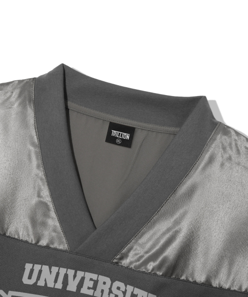 TRILLION（トリリオン）の「メッシュフットボールグラフィックジャージーハーフスリーブ[チャコール]（Tシャツ/カットソー・メンズ・その他・MEDIUM/LARGE/X-LARGE）」の10枚目の写真
