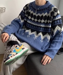 SHEPP（シープ）の「オーバーサイズノルディックニット（ニット/セーター）」