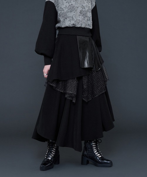 etereve バルーンヘムチュールスカート ランダムヘムチュールスカート/earth music&ecology（アース