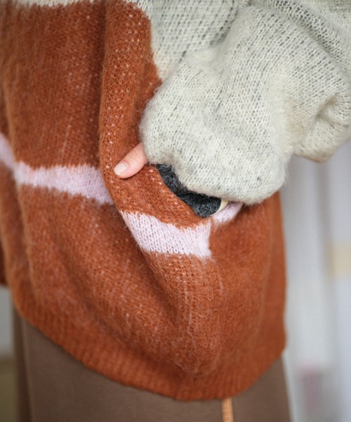 PAMM パム　気狂いのニットカーディガン ベージュ 気狂いのニットカーディガン（カーディガン/ボレロ）｜PAMM（パム）の