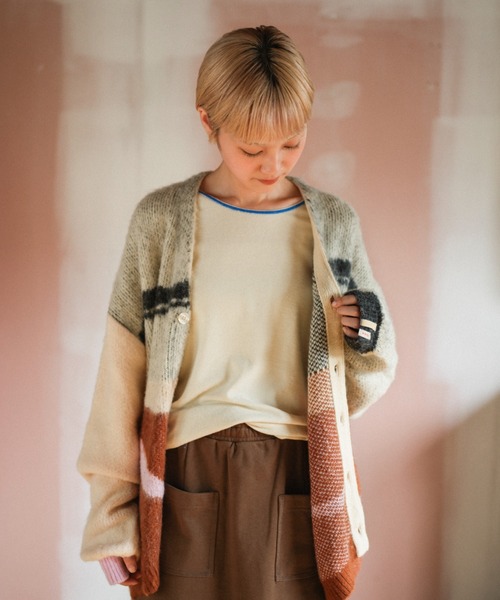 PAMM（パム）の「気狂いのニットカーディガン（カーディガン/ボレロ・レディース・アイボリー・フリー）」の8枚目の写真