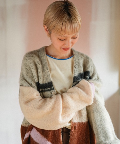 PAMM（パム）の「気狂いのニットカーディガン（カーディガン/ボレロ・レディース・アイボリー・フリー）」の9枚目の写真