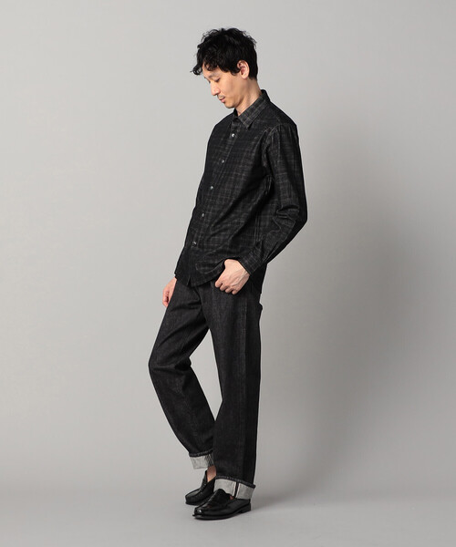 COMME CA MEN(コムサメン)の「チェック コーデュロイ シャツ(シャツ/ブラウス・メンズ・ブラック・S/M/L)」の3枚目の写真