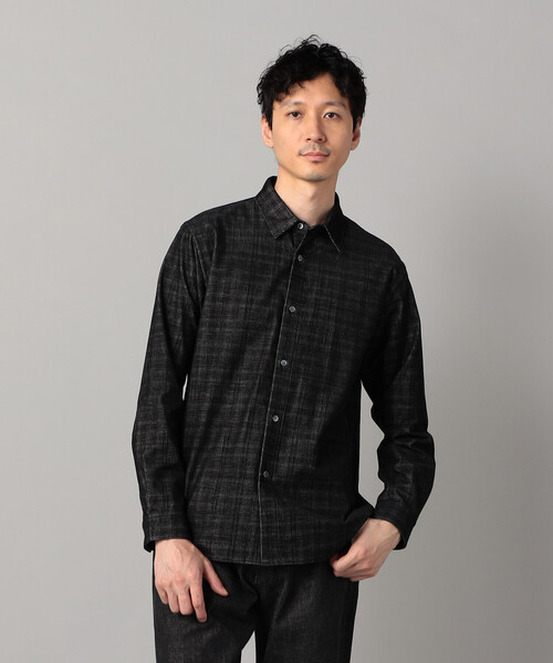 COMME CA MEN(コムサメン)の「チェック コーデュロイ シャツ(シャツ/ブラウス・メンズ・ブラック・S/M/L)」の6枚目の写真