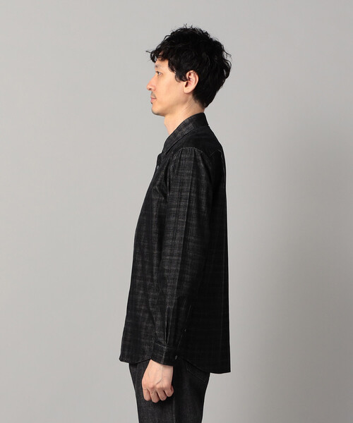 COMME CA MEN(コムサメン)の「チェック コーデュロイ シャツ(シャツ/ブラウス・メンズ・ブラック・S/M/L)」の8枚目の写真
