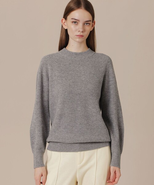 MACKINTOSH LONDON（マッキントッシュ ロンドン）の「【WEB・一部店舗限定】ウールカシミヤクルーネックプルオーバー（ニット/セーター・レディース・グレー系その他2/イエロー/ブルー系その他4/ネイビー・38）」の2枚目の写真