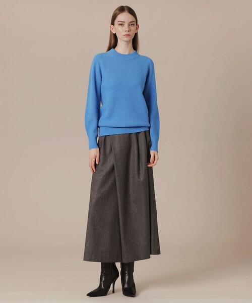 MACKINTOSH LONDON（マッキントッシュ ロンドン）の「【WEB・一部店舗限定】ウールカシミヤクルーネックプルオーバー（ニット/セーター・レディース・グレー系その他2/イエロー/ブルー系その他4/ネイビー・38）」の6枚目の写真