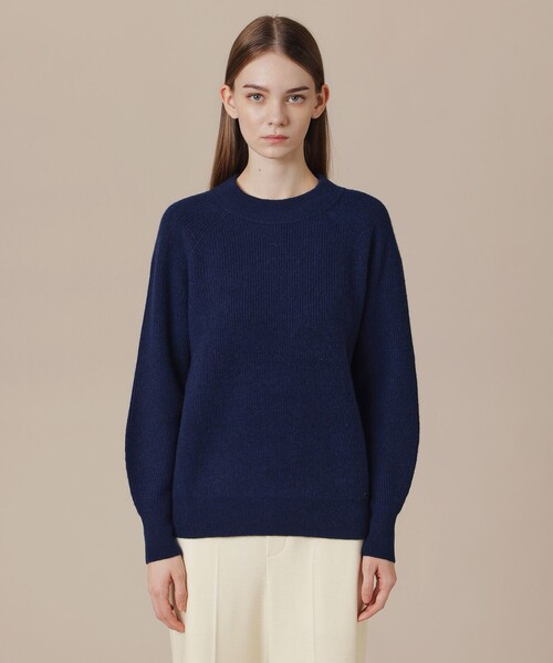 MACKINTOSH LONDON（マッキントッシュ ロンドン）の「【WEB・一部店舗限定】ウールカシミヤクルーネックプルオーバー（ニット/セーター・レディース・グレー系その他2/イエロー/ブルー系その他4/ネイビー・38）」の9枚目の写真