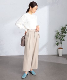 GALLORIA | 起毛ベルト付きワイドパンツ(その他パンツ)