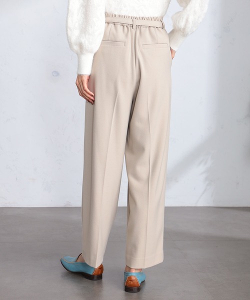 GALLORIA（ギャローリア）の「起毛ベルト付きワイドパンツ（その他パンツ・レディース・オートミール/グレー・M/S/LL/L）」の9枚目の写真