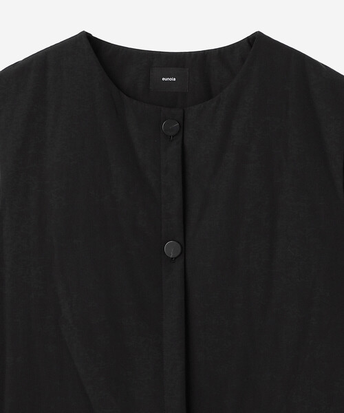 Bshop（ビショップ）の「eunoia | 中綿 ロングベスト WOMEN（その他アウター・レディース・ブラック・ONE）」の6枚目の写真