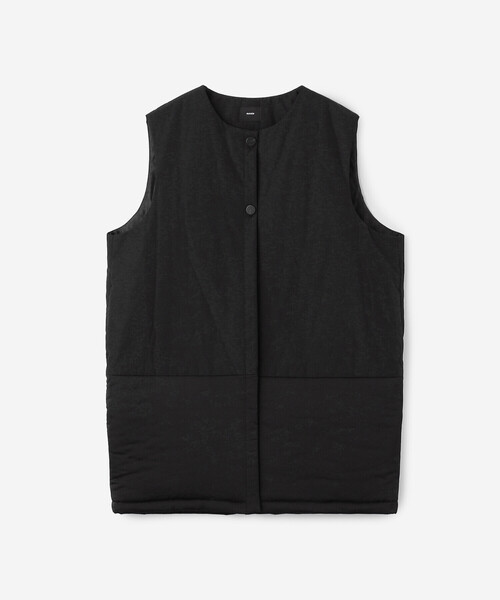 Bshop（ビショップ）の「eunoia | 中綿 ロングベスト WOMEN（その他アウター・レディース・ブラック・ONE）」の3枚目の写真