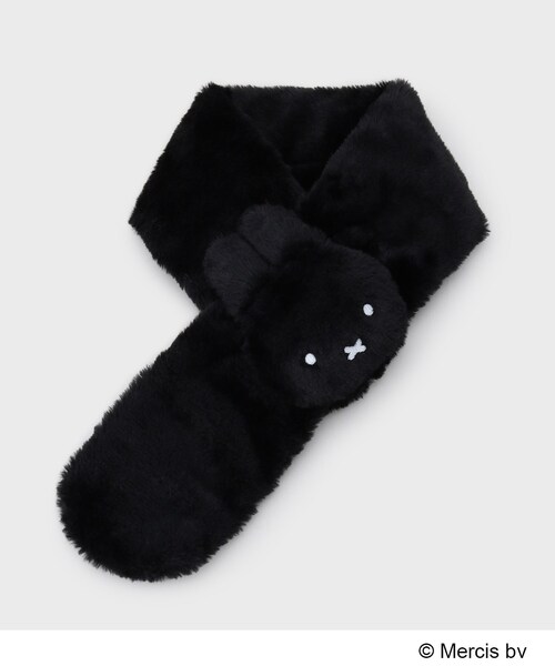 OPAQUE.CLIP（オペークドットクリップ）の「【コラボ】miffy ｘ OPAQUE.CLIP フェイクファーティペット（ストール/ショール・レディース・ベージュ/チャコールグレー/オフホワイト/ブラック系7・00）」の2枚目の写真