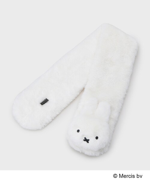OPAQUE.CLIP（オペークドットクリップ）の「【コラボ】miffy ｘ OPAQUE.CLIP フェイクファーティペット（ストール/ショール・レディース・ベージュ/チャコールグレー/オフホワイト/ブラック系7・00）」の7枚目の写真