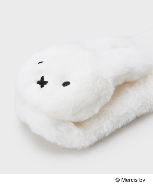 OPAQUE.CLIP（オペークドットクリップ）の「【コラボ】miffy ｘ OPAQUE.CLIP フェイクファーティペット（ストール/ショール・レディース・ベージュ/チャコールグレー/オフホワイト/ブラック系7・00）」の9枚目の写真