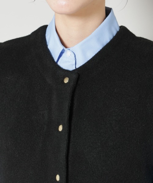 NANO universe（ナノユニバース）の「ダブルフェイスペプラムニットベスト（ベスト・レディース・ブラック/ライトグレー・FREE）」の22枚目の写真