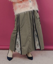 553273：雪の結晶×星座×楽器柄 2wayカーゴスカート