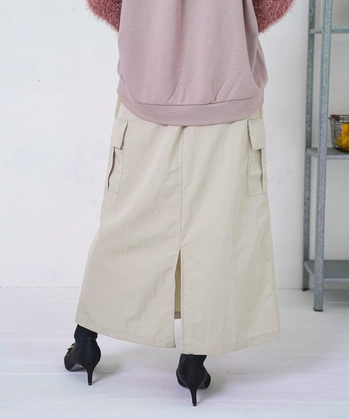 iS ScoLar（イズスカラー）の「553273：雪の結晶×星座×楽器柄 2wayカーゴスカート（スカート・レディース・ベージュ/ブラック/カーキ・M）」の20枚目の写真