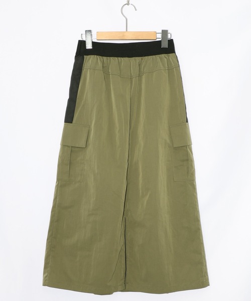 iS ScoLar（イズスカラー）の「553273：雪の結晶×星座×楽器柄 2wayカーゴスカート（スカート・レディース・ベージュ/ブラック/カーキ・M）」の9枚目の写真