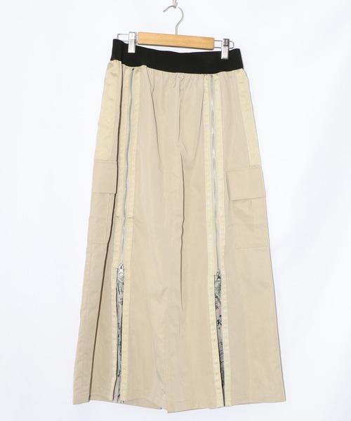 iS ScoLar（イズスカラー）の「553273：雪の結晶×星座×楽器柄 2wayカーゴスカート（スカート・レディース・ベージュ/ブラック/カーキ・M）」の11枚目の写真