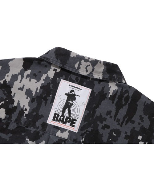 A BATHING APE（アベイシングエイプ）の「MULTI PIXEL CAMO MILITARY SHIRT（シャツ/ブラウス・メンズ・ブラック/グリーン・X-LARGE/MEDIUM/LARGE/XX-LARGE/SMALL）」の7枚目の写真