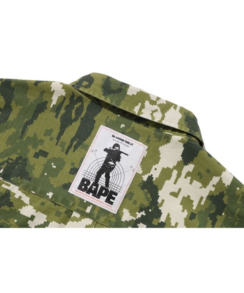 A BATHING APE（アベイシングエイプ）の「MULTI PIXEL CAMO MILITARY SHIRT（シャツ/ブラウス・メンズ・ブラック/グリーン・X-LARGE/MEDIUM/LARGE/XX-LARGE/SMALL）」の8枚目の写真
