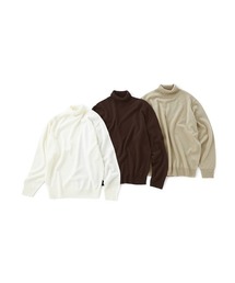 Perfect Suit FActory | 【3点パック/Smart Pick！】タートルネック　ベーシックニット　Aセット（ブラック＆グレー＆ネイビー）/Bセット（ブラウン＆ベージュ＆ホワイト）(ニット/セーター)