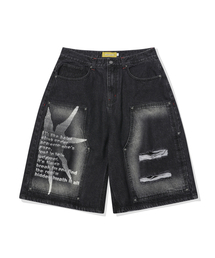 Dreamer Denim Shorts(BLACK)