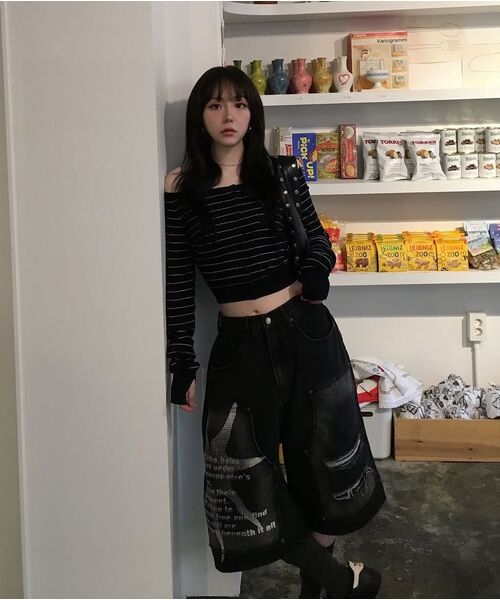 MAINBOOTH(メインブース)の「Dreamer Denim Shorts(BLACK)(その他パンツ・レディース・その他・1/2/3)」の20枚目の写真