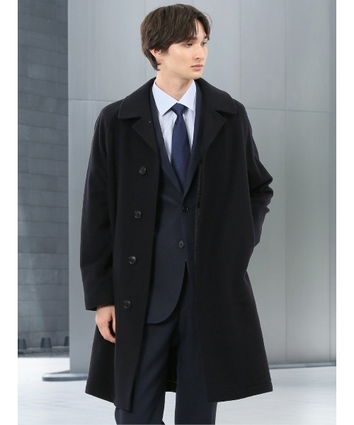 m．f．エディトリアル（m．f．editorial）/【ウール100％ ゆったり】m．f．エディトリアル リラクシング ステンカラーコート セール】【ウール100％ ゆったり】m.f.エディトリアルメンズ