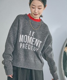 LAKOLE | 6ゲージロゴジャガードニット / 600356(ニット/セーター)