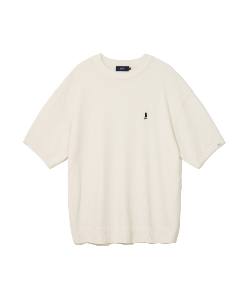 YALE（イェール）の「[COOL] HERITAGE DAN ROUND NECK BOUCLE SS KINT IVORY（ニット/セーター・レディース・その他・SMALL/MEDIUM/LARGE/X-LARGE）」の2枚目の写真