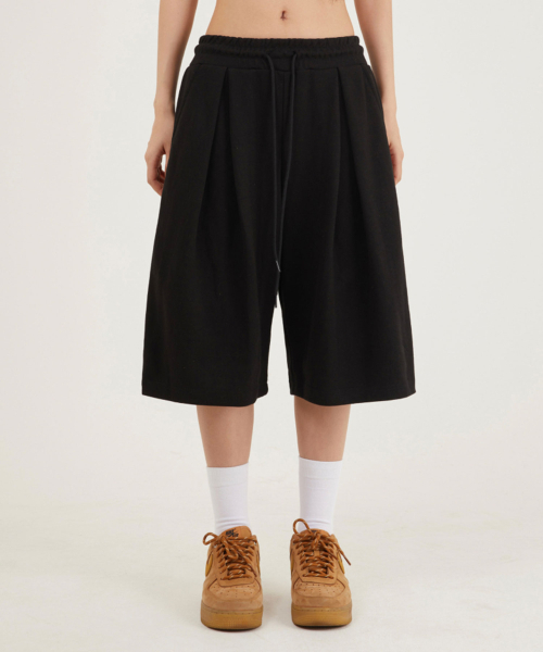 bounDary（バウンダリー）の「ツーピンタックワイドバミューダショートパンツ[ブラック]（その他パンツ・レディース・その他・LARGE/MEDIUM/X-LARGE）」の19枚目の写真