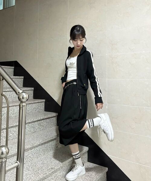 bounDary（バウンダリー）の「ツーピンタックワイドバミューダショートパンツ[ブラック]（その他パンツ・レディース・その他・LARGE/MEDIUM/X-LARGE）」の9枚目の写真