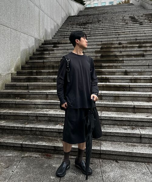 bounDary（バウンダリー）の「ツーピンタックワイドバミューダショートパンツ[ブラック]（その他パンツ・レディース・その他・LARGE/MEDIUM/X-LARGE）」の6枚目の写真