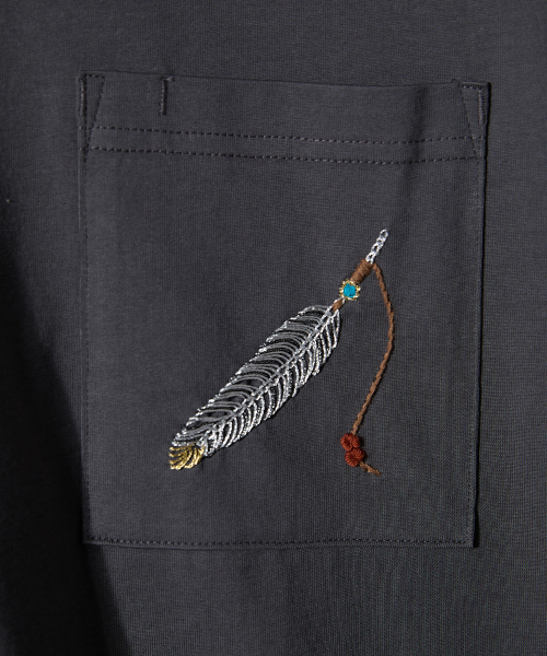 HORLISUN(ホーリーサン)の「Lawrence Short Embroidery T-shirt Charcoal(Tシャツ/カットソー・レディース・その他・SMALL/MEDIUM/LARGE)」の6枚目の写真