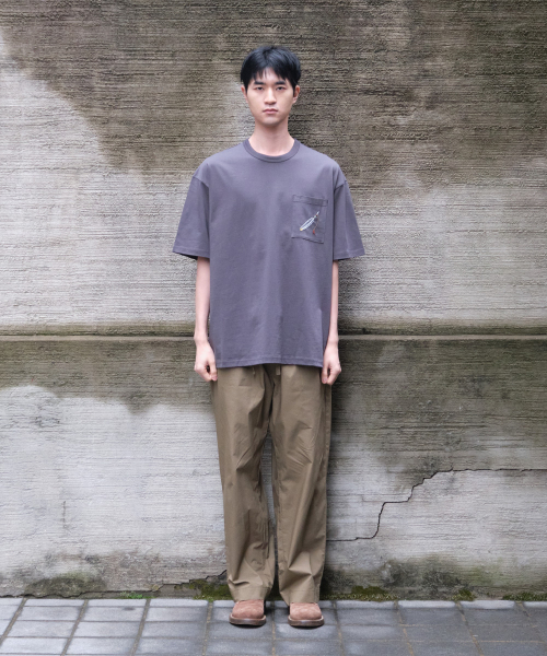 HORLISUN(ホーリーサン)の「Lawrence Short Embroidery T-shirt Charcoal(Tシャツ/カットソー・レディース・その他・SMALL/MEDIUM/LARGE)」の5枚目の写真