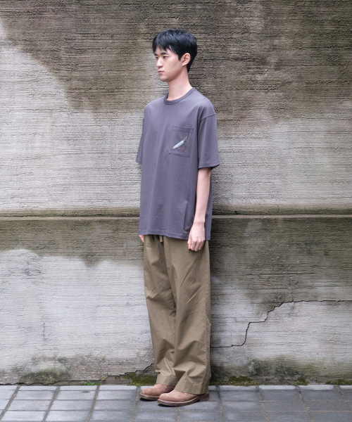 HORLISUN(ホーリーサン)の「Lawrence Short Embroidery T-shirt Charcoal(Tシャツ/カットソー・レディース・その他・SMALL/MEDIUM/LARGE)」の4枚目の写真