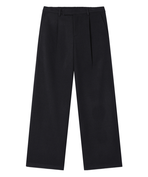 PRAIRIE(KR)（プレーリー）の「ウールリラックスフィットスラックス (ダークネイビー)（スラックス・メンズ・ブラック/ダークネイビー・SMALL/MEDIUM/LARGE）」の6枚目の写真